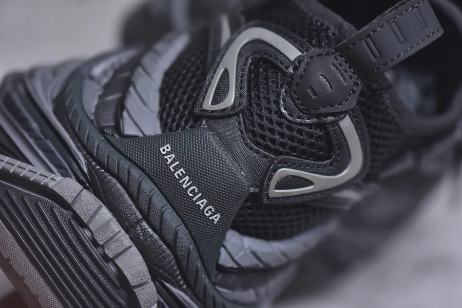 Balenciaga Platform Sneaker with Thick Sole and Buckle Detail