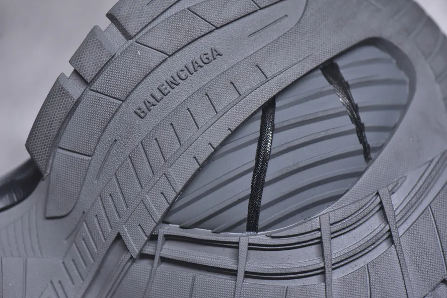 Balenciaga Platform Sneaker with Thick Sole and Buckle Detail