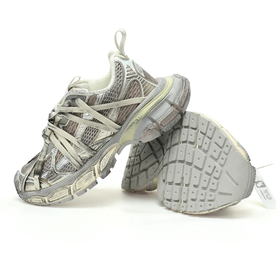 Balenciaga 3XL Sneakers Vintage Style, Retro Design, Meticulous Handcraft