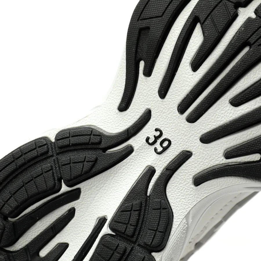 BALENCIAGA Monday Sneaker Vintage Style, White Black Distressed