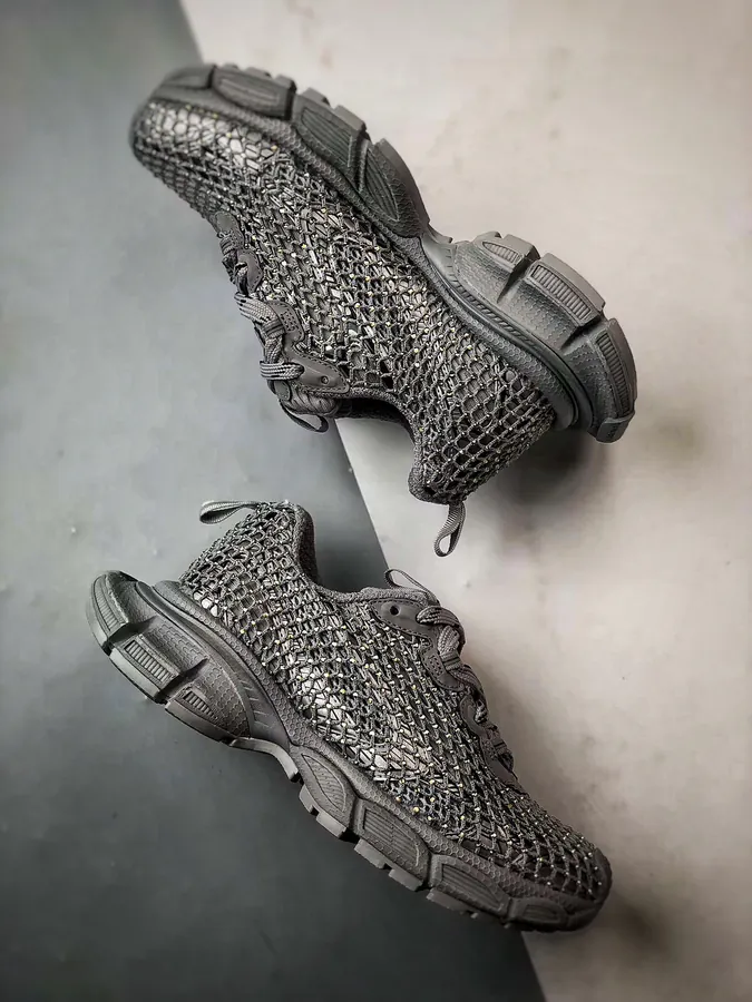 Balenciaga Paris 3XL 10th Generation Mesh Full Diamond Grey