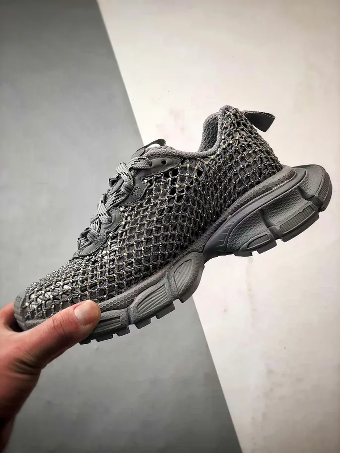 Balenciaga Paris 3XL 10th Generation Mesh Full Diamond Grey