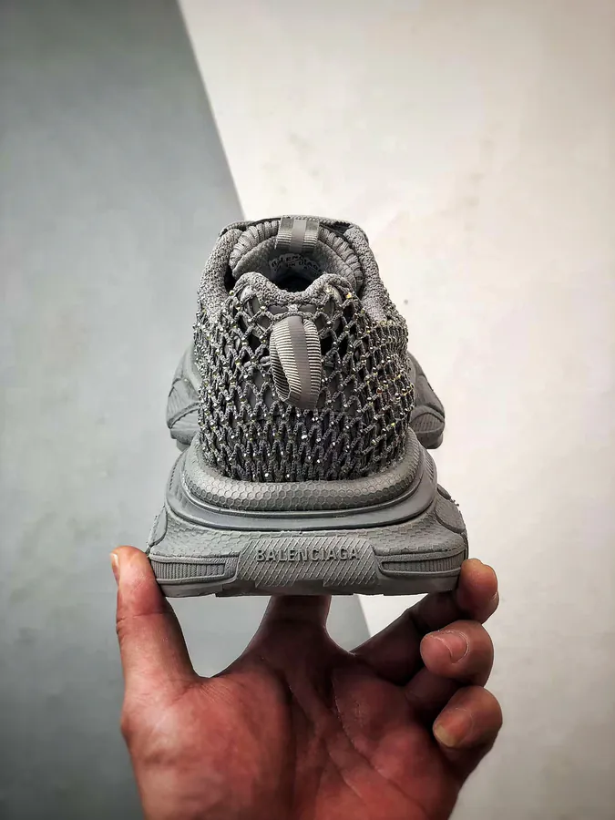 Balenciaga Paris 3XL 10th Generation Mesh Full Diamond Grey