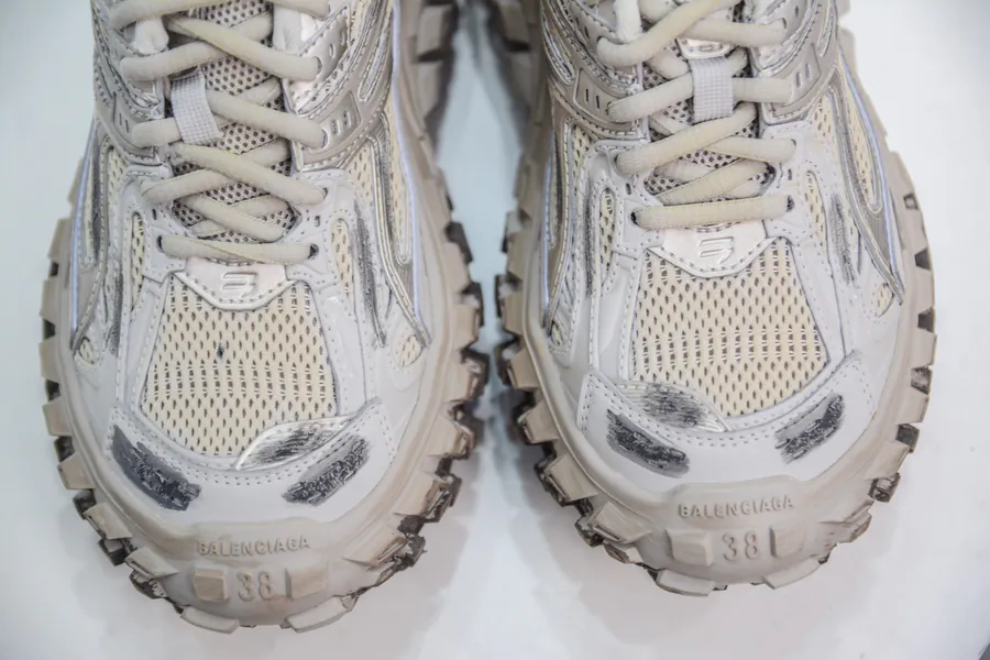 BALENCIAGA Defender Rubber Platform Sneakers Vintage Style