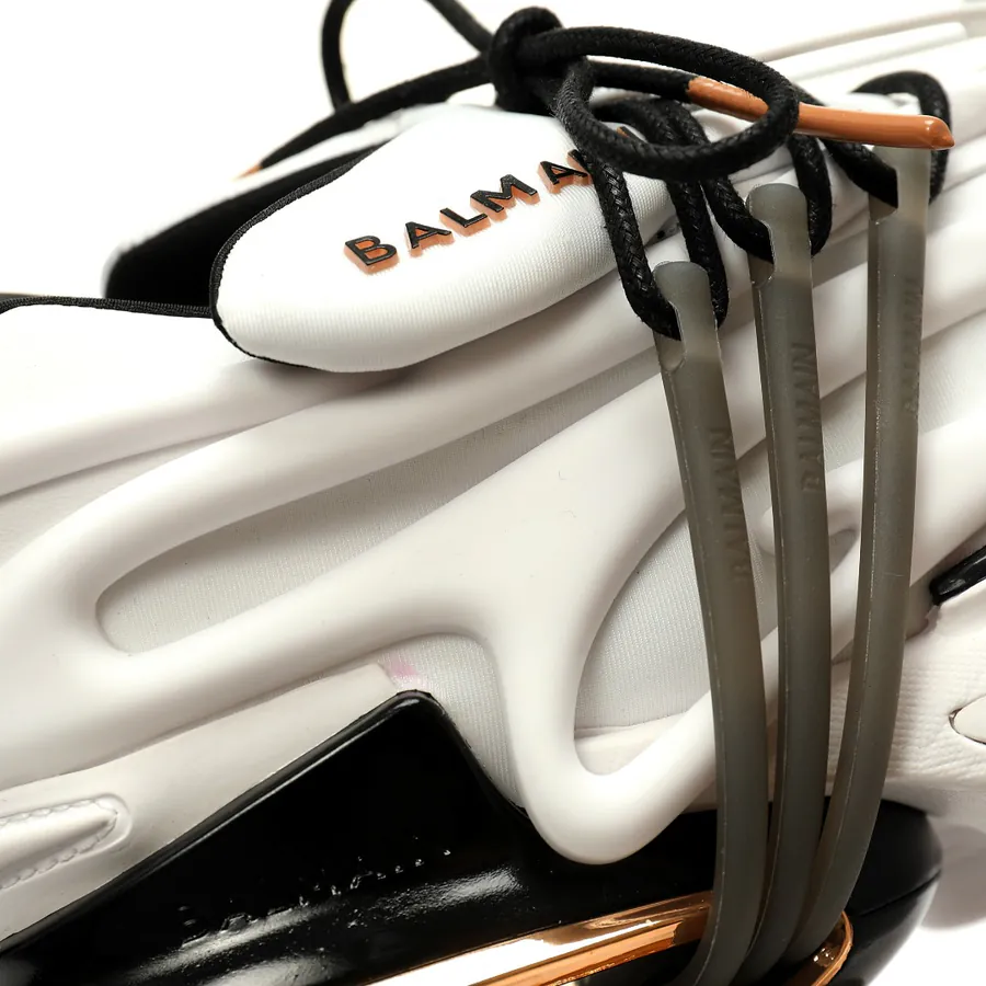 BALMAIN Unicorn Low Sneakers White, Black, Rose Gold