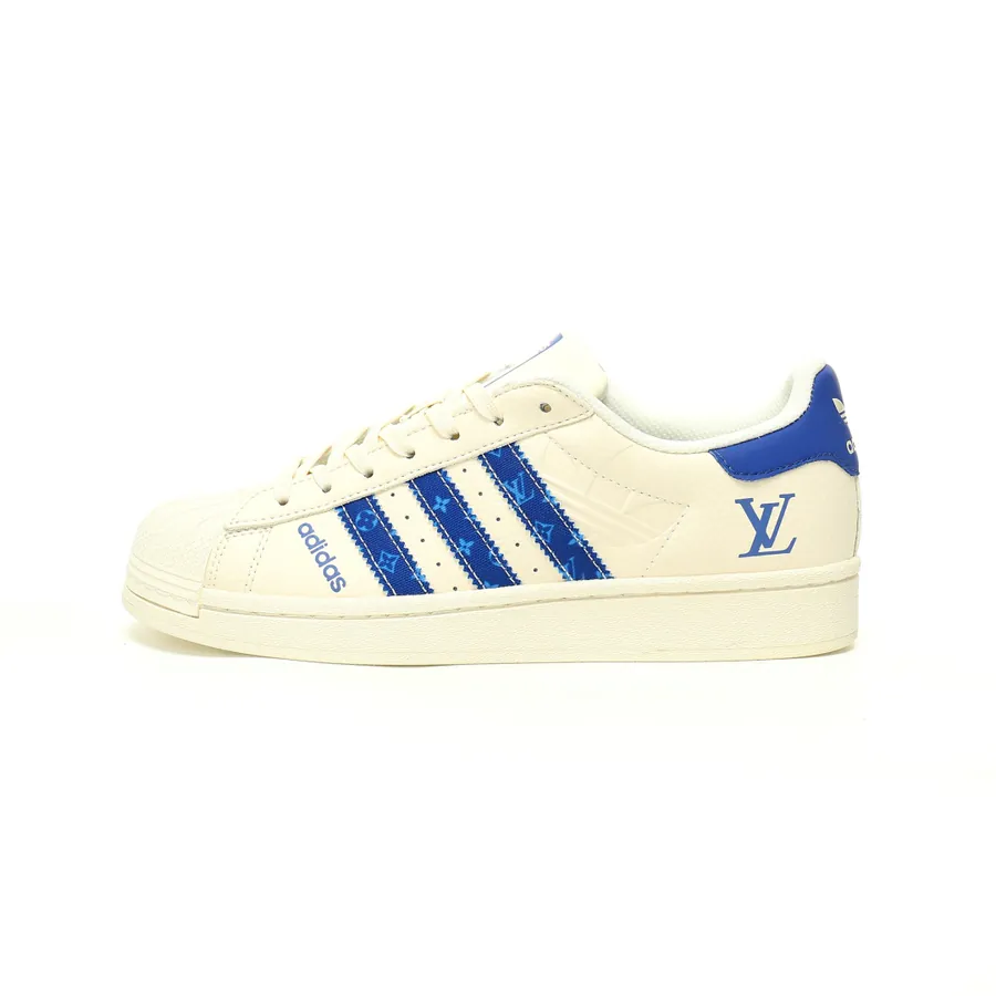 Louis Vuitton x Originals Superstar Monogram Classic Shell Toe Low Top Sneakers