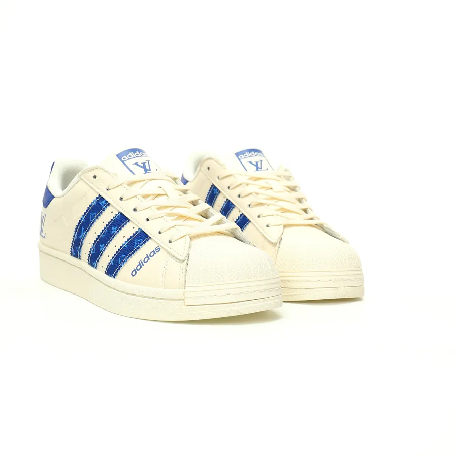 Louis Vuitton x Originals Superstar Monogram Classic Shell Toe Low Top Sneakers