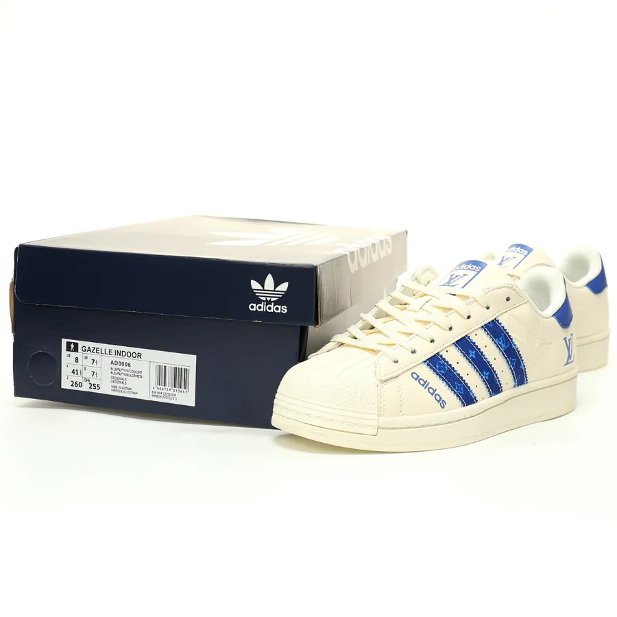 Louis Vuitton x Originals Superstar Monogram Classic Shell Toe Low Top Sneakers
