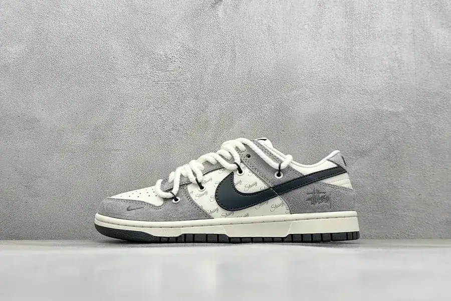 Nike SB Dunk Low x Stussy Mid Black Rope Double Strap
