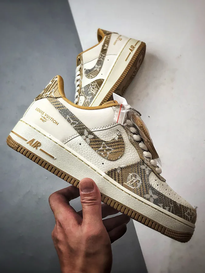 LV x Air Force 1 Low Authentic Air Force Style Sneaker