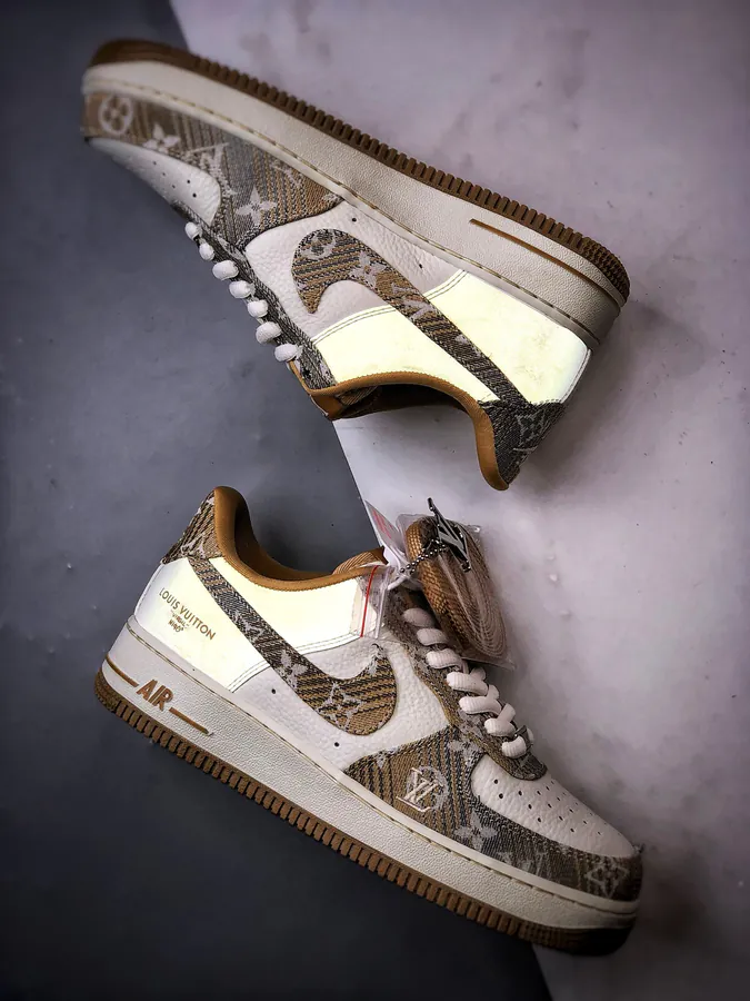 LV x Air Force 1 Low Authentic Air Force Style Sneaker