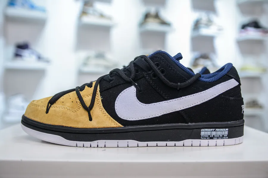 NIKE DUNK LOW Exclusive Original with Yellow and Black Accents
