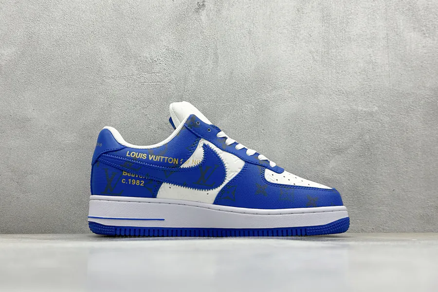 LV x Air Force 1 Low Low Top Sneaker with Exclusive Print