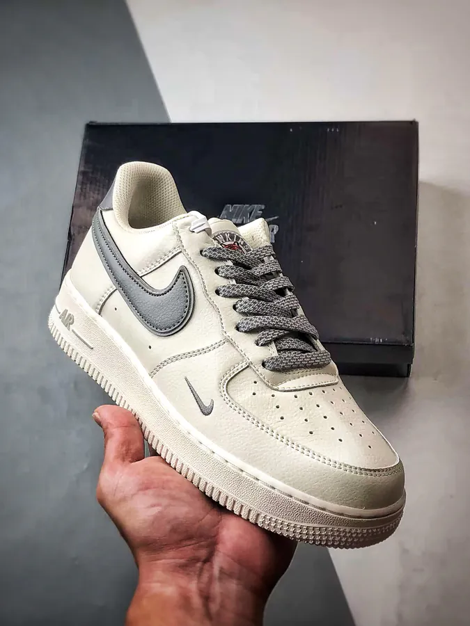 Exclusive Original Air Force 1 07 Low in Beige Gray