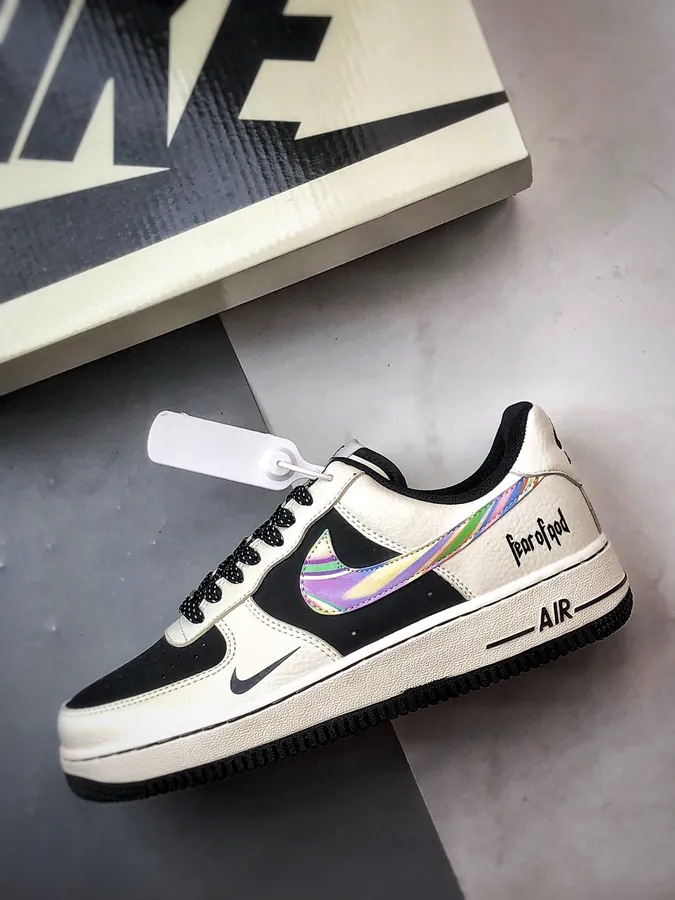 Fog x Air Force 1 Low White Black Checkerboard