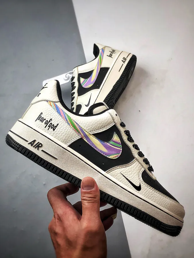 Fog x Air Force 1 Low White Black Checkerboard