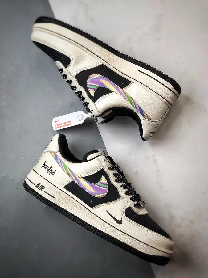 Fog x Air Force 1 Low White Black Checkerboard