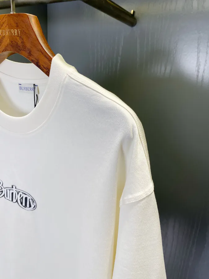 Burberry Logo Print Cotton T Shirt