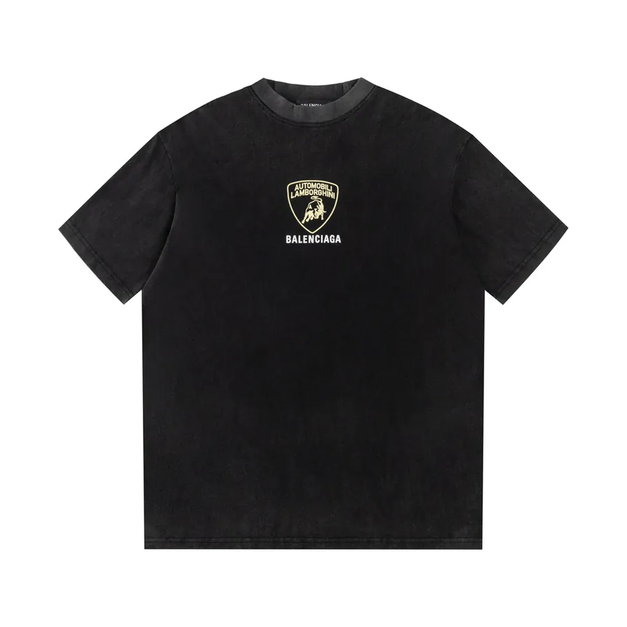 Balenciaga Parisian Style Letter Print Short Sleeve