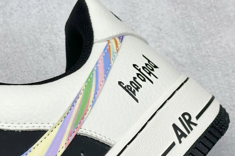 Nike Air Force 107 Low Fod Collaboration White Grey Multicolored Trim Sneaker