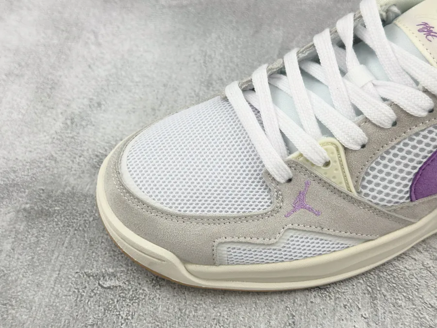 Jordan CMFT Era Bucket Bag in White and Purple