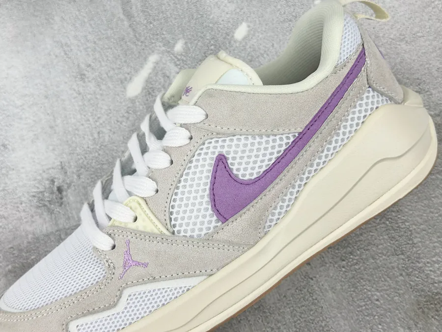 Jordan CMFT Era Bucket Bag in White and Purple