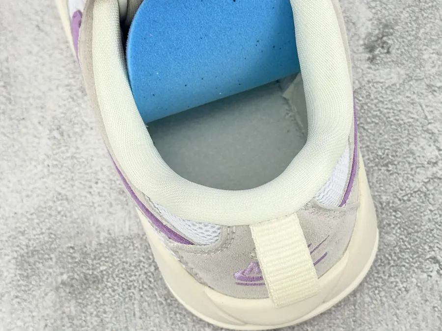 Jordan CMFT Era Bucket Bag in White and Purple