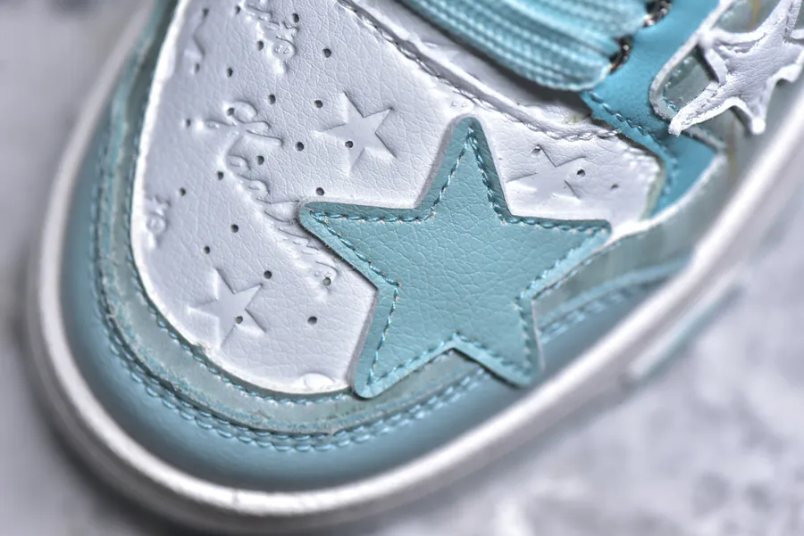 KAALIXTO Retro Vintage Stars Casual Slip On Sneakers
