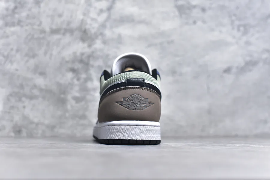 K Version Air Jordan AJ1 Low in Blue White Brown