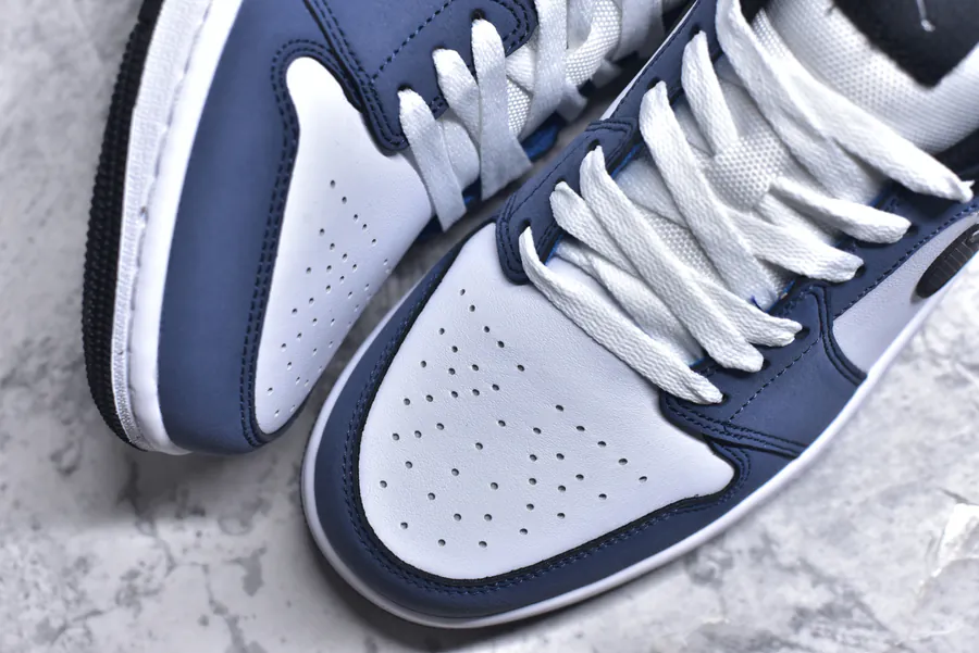 K Version Air Jordan AJ1 Low in Blue White Brown