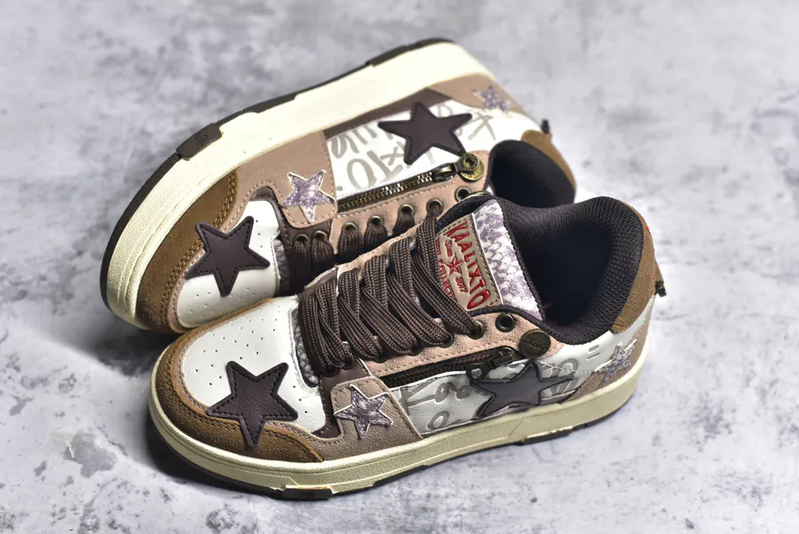 Kaalixto Retro Vintage Starry Casual Slip On Loafers