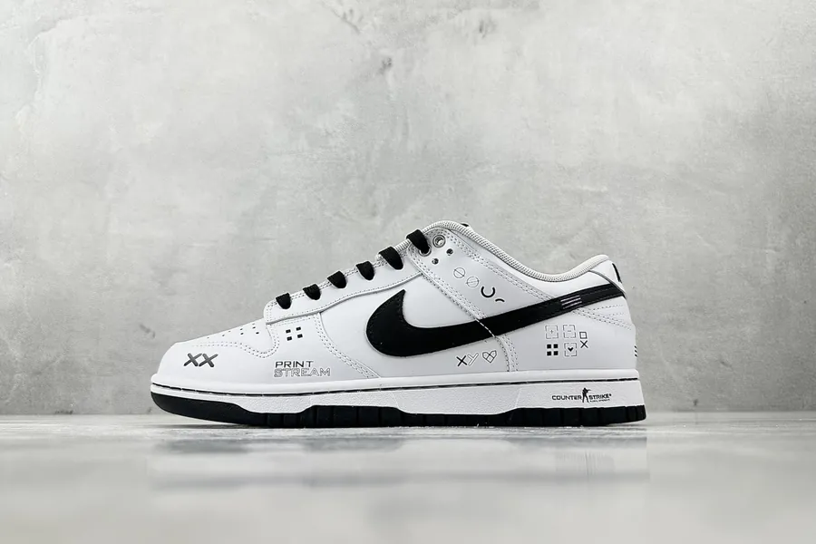 Nike Dunk印花集 白黑色