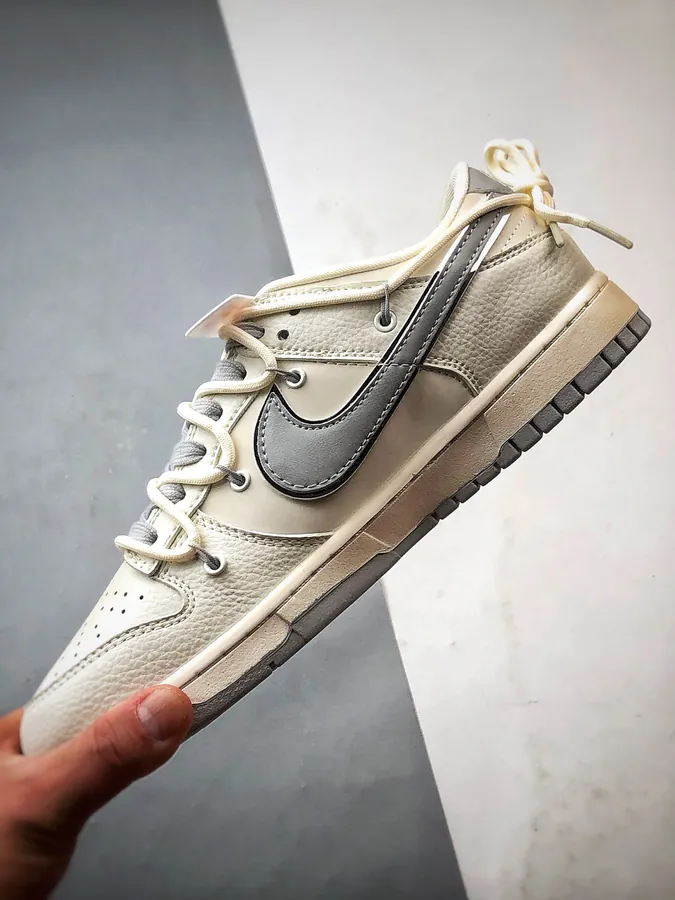 LV White Gray Deconstructed Low Sneaker