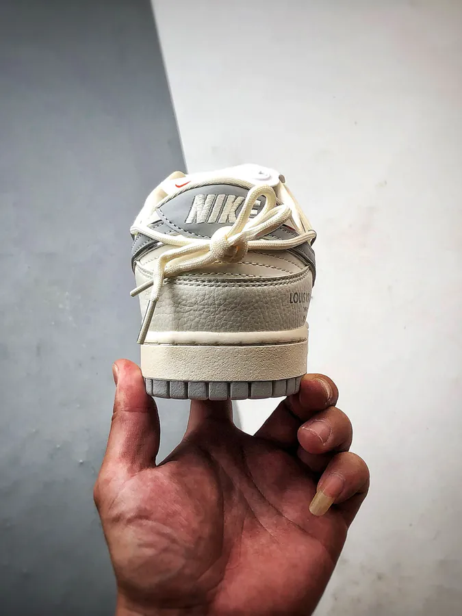 LV White Gray Deconstructed Low Sneaker