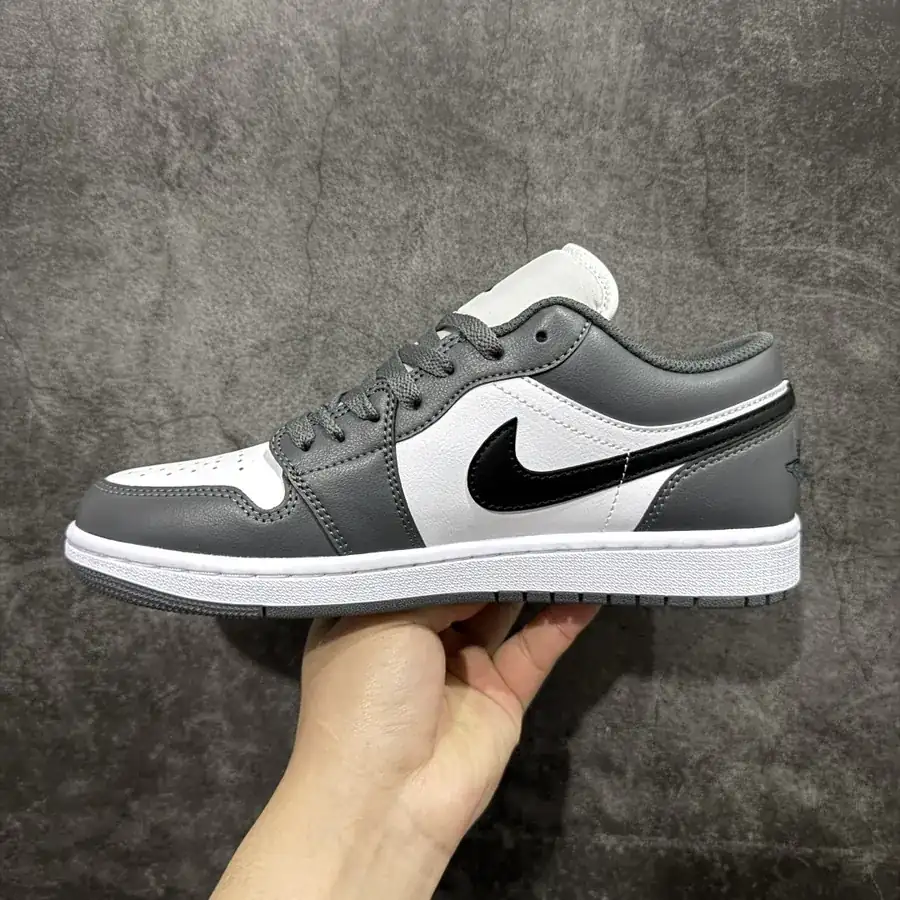 Air Jordan AJ1 Low Gray White Black 553558 152