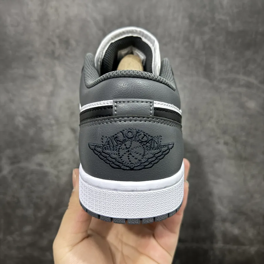 Air Jordan AJ1 Low Gray White Black 553558 152