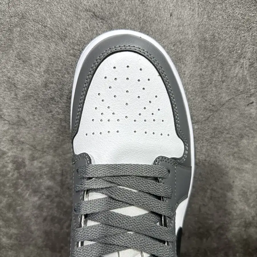 Air Jordan AJ1 Low Gray White Black 553558 152