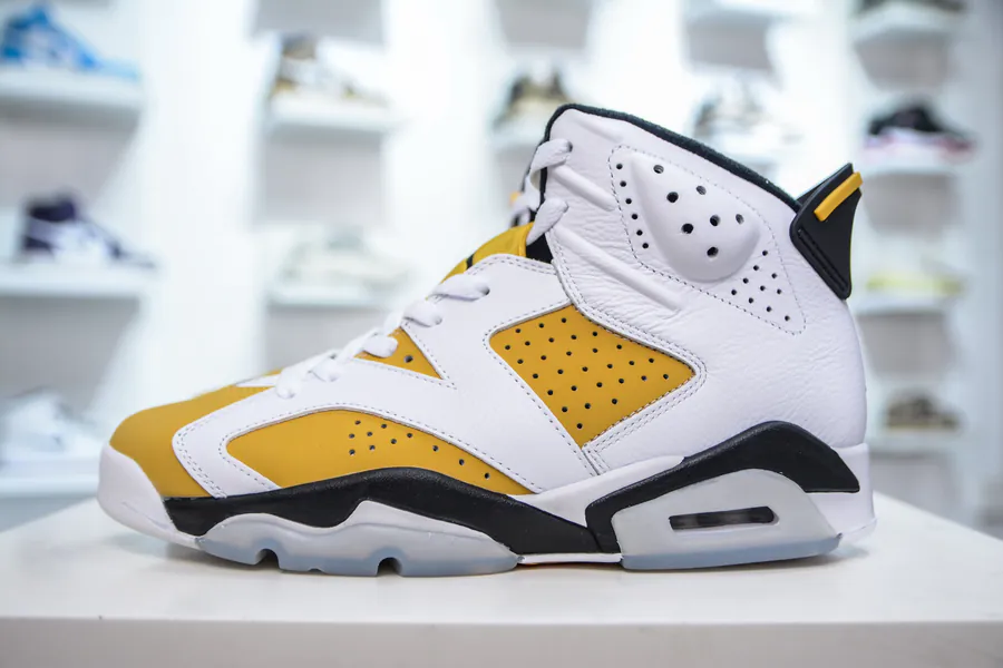 Air Jordan AJ6 Retro White Yellow