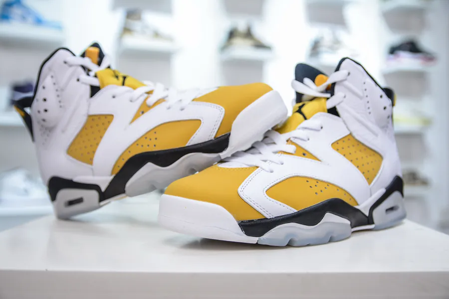 Air Jordan AJ6 Retro White Yellow