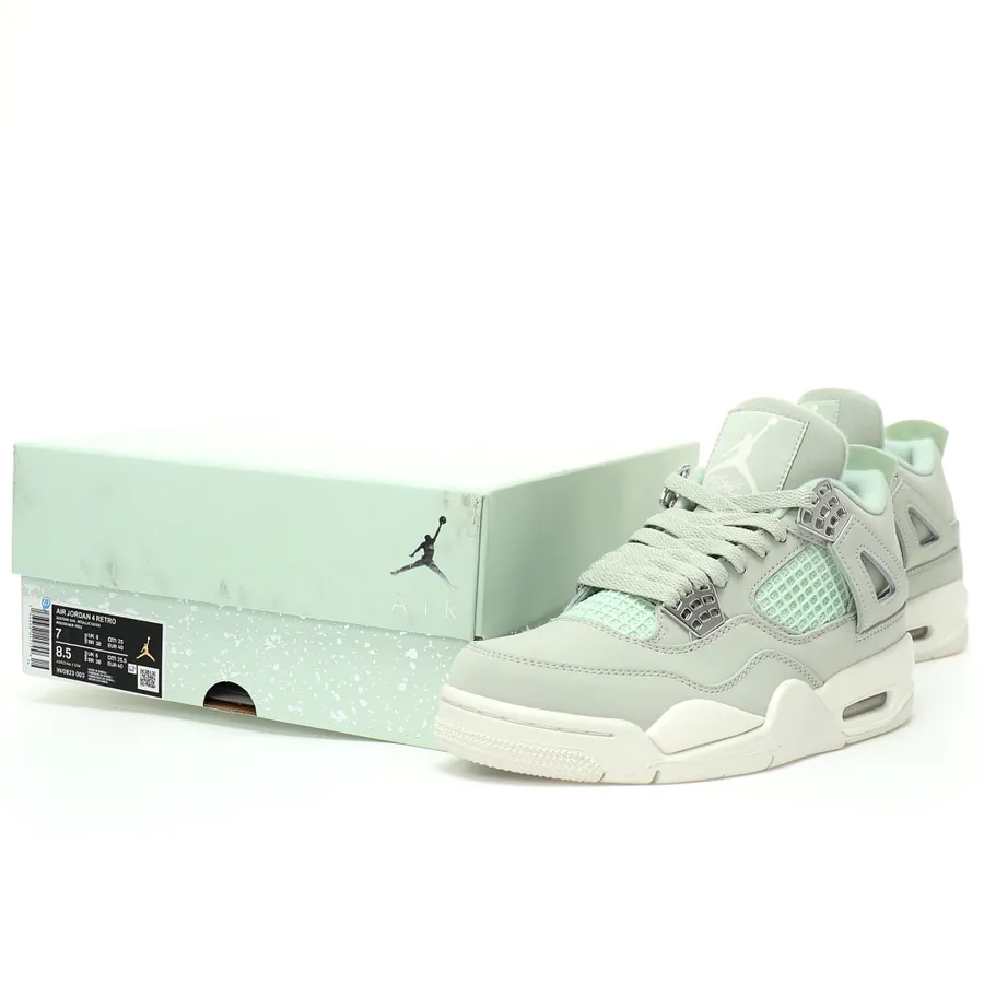 Air 4 Retro Seafoam Sail Basketball Shoes