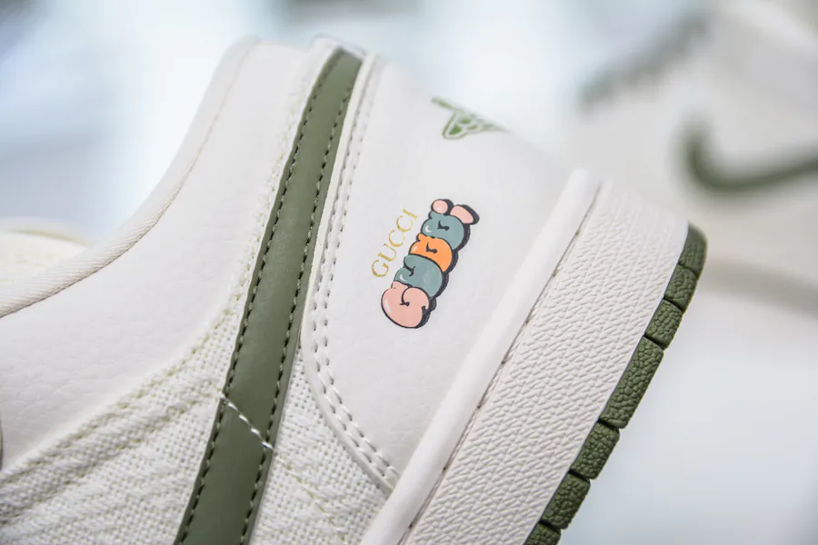 Nike x Air 1 Low Collaboration White Green