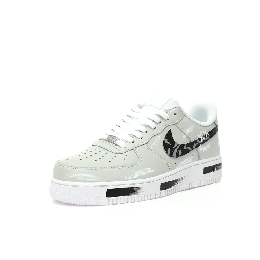 Air Force 107 Low Creative Graffiti Custom Color, Leather
