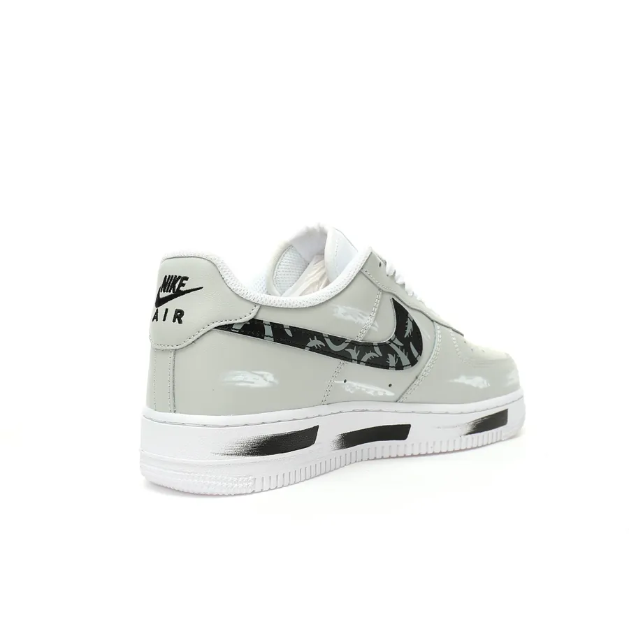 Air Force 107 Low Creative Graffiti Custom Color, Leather