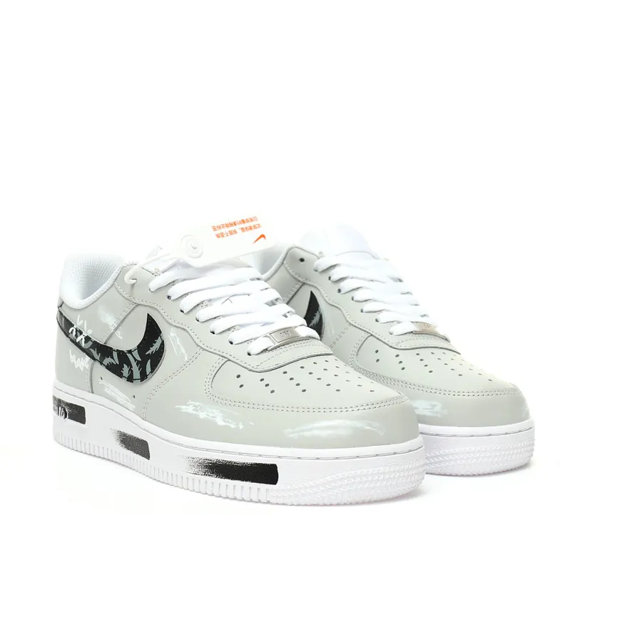 Air Force 107 Low Creative Graffiti Custom Color, Leather