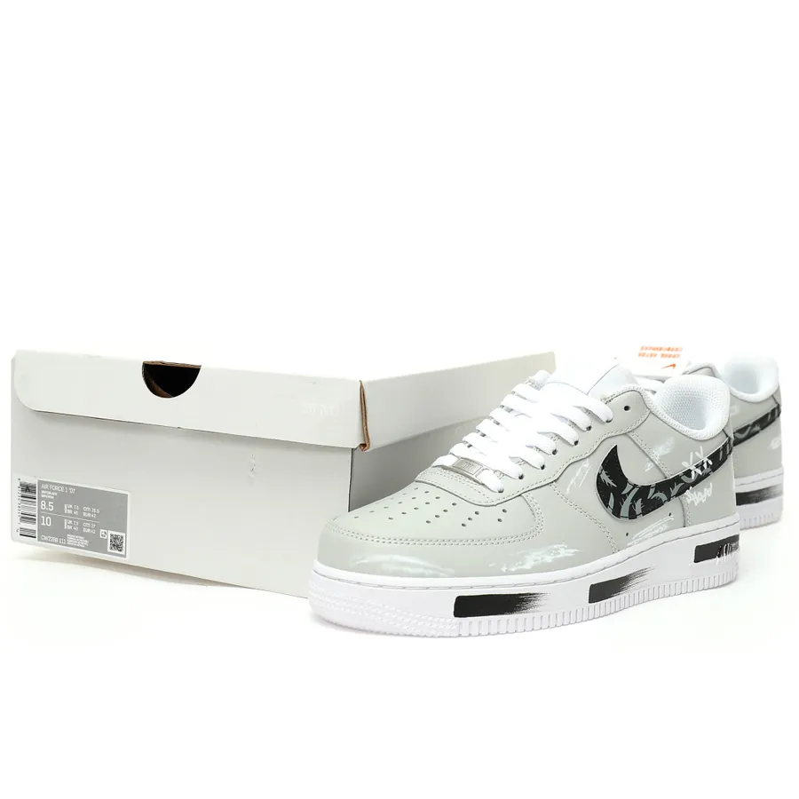 Air Force 107 Low Creative Graffiti Custom Color, Leather