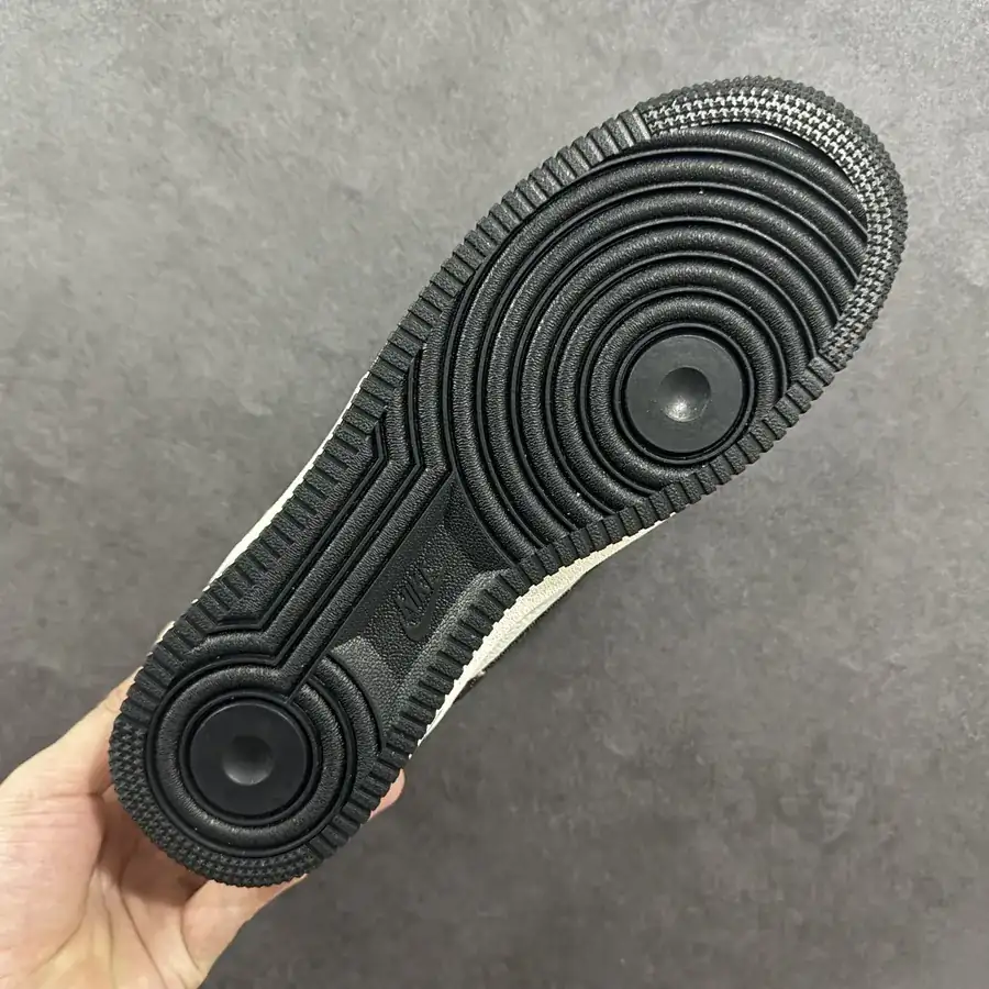 Nike Air Force 107 Low Sup Black Denim White Swoosh