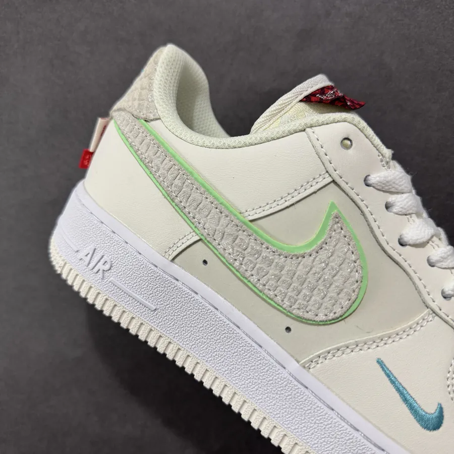 Nike Air Force 107 Low Original Sole and Soleplate, Custom Hardware, Full Cushioning