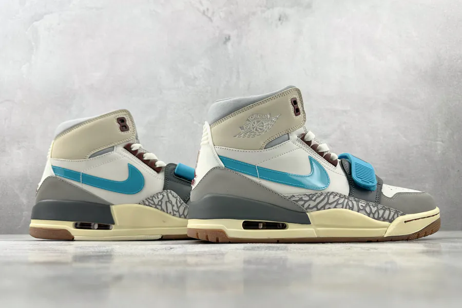 Jordan Legacy 312 White Grey Blue