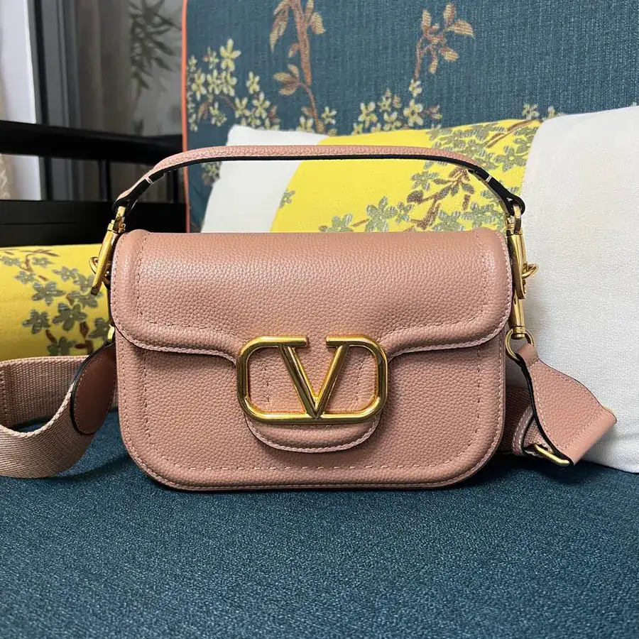 GARAVANI Alltime Bucket Bag with Soft Grained Calfskin and Metal Logo Signature