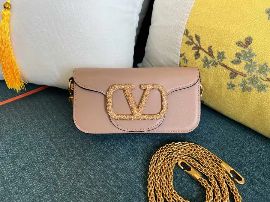 Mini Locò Handbag with Imitation Crystal Decor